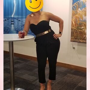 Express Black Ankle Length Jumpsuit